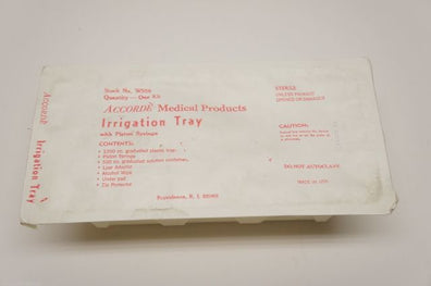 W559 ~ Accorde Irrigation Tray with Piston Syringe